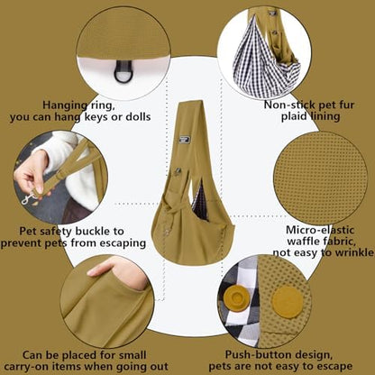Dog Sling Carrier Soft Breathable - Image 3