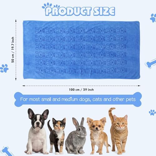 Irenare 12 Microfiber Puppy Towels - Image 2