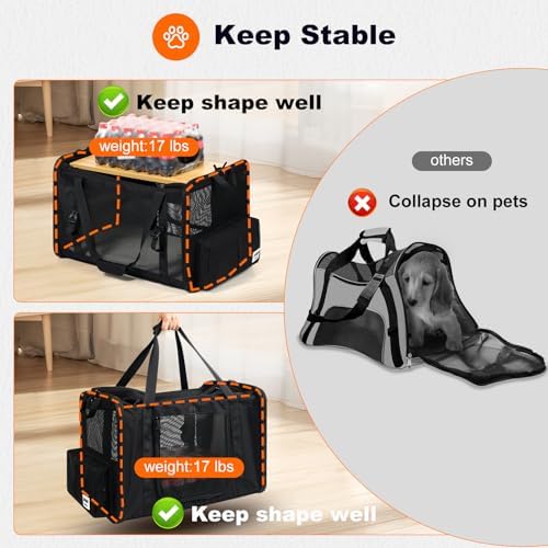 pidipiti 25x17x17 Extra-Large Expandable cat Carrier - Image 5