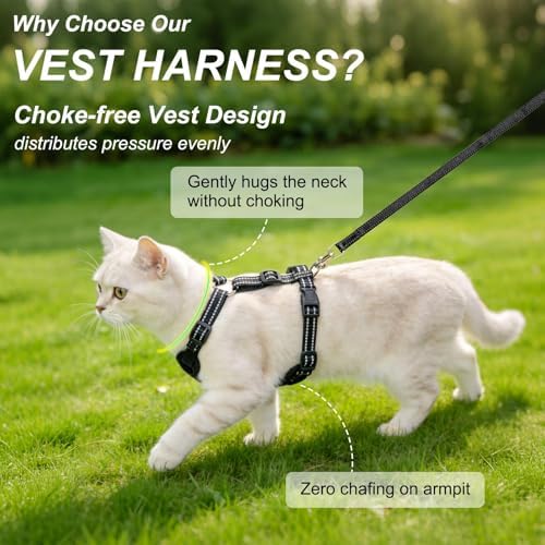 BEAUTYZOO Cat Harness and Leash Set, Escape Proof and Adjustable - Image 2