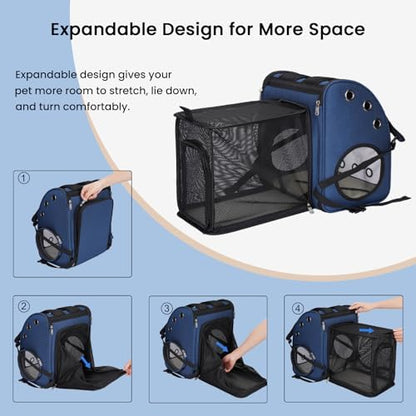 Expandable Cat Carrier Backpack, Large Space, Airline Approved, 18 lbs - Image 6