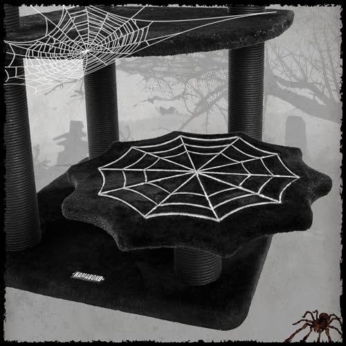 KAMABOKO Gothic Cat Tree with Coffin Bed, 46.9” Black Cat Tower - Image 4