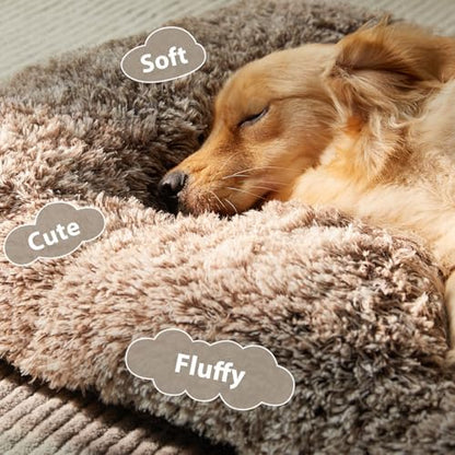 BFPETHOME Dog Beds for Large Dogs, Plush Dog Crate Bed Fluffy Cozy Kennel Pad - Image 2