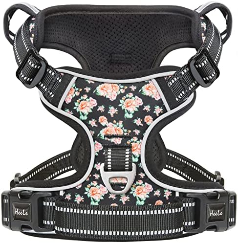 HEELE Dog Harness, No Pull Adjustable Padded Reflective Harness by HEELE
