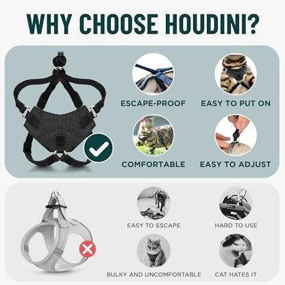 OutdoorBengal Houdini™ Escape Proof Cat Harness and Leash - Image 3