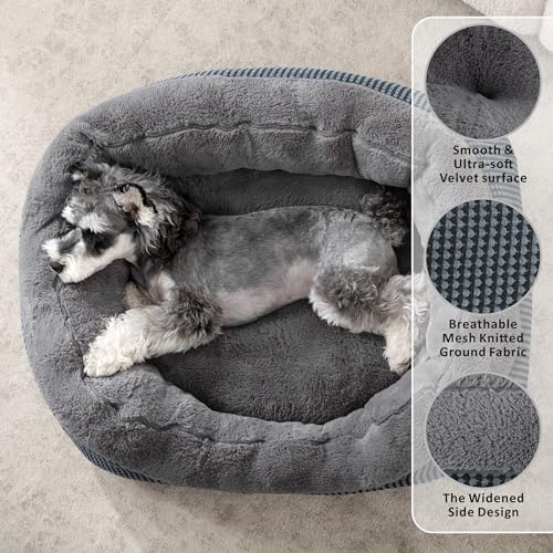 INVENHO Dog Bed Medium Size, Orthopedic Warming Soft Calming Sleeping Puppy Bed - Image 2