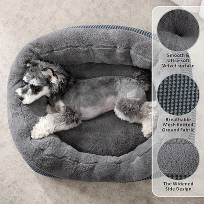 INVENHO Dog Bed Medium Size, Orthopedic Warming Soft Calming Sleeping Puppy Bed - Image 2