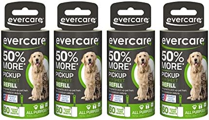 Evercare Pack of 4 Pet Extreme Stick Plus Lint Roller Refill Rolls by Evercare