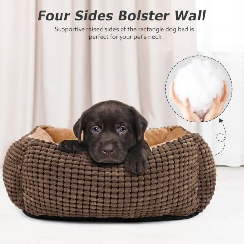 MIXJOY Dog Beds for Medium Dogs Washable, Rectangle Pet Bed Medium Size Dog - Image 2