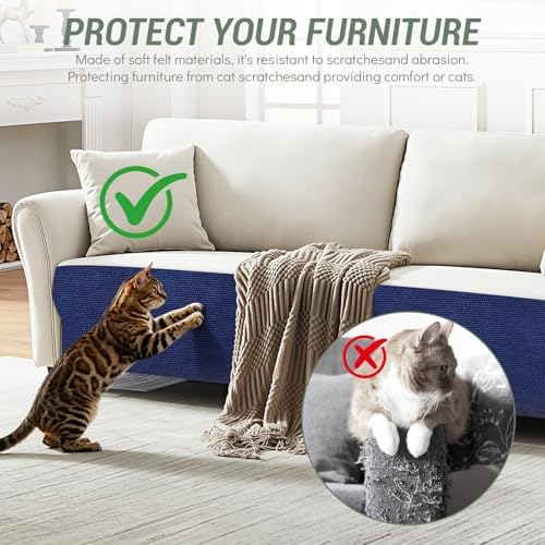 Cat Scratch Couch Protector, 78.7"x15.8" Self-Adhesive Furniture Protector - Image 4