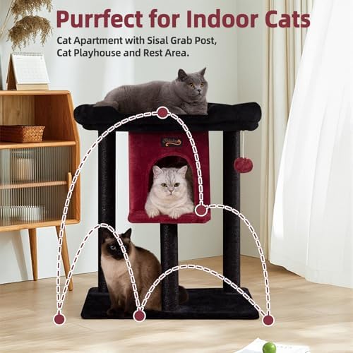 Cat Tree Tower Scratching Post for Indoor Large Adult Cats - Image 6