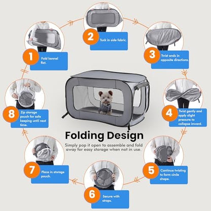 Portable Collapsible Pop Up Kennel - Image 5