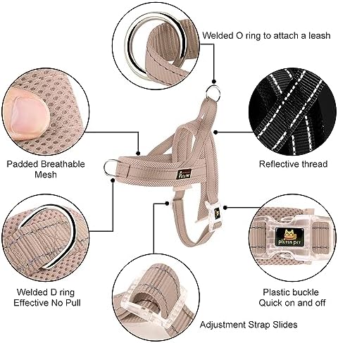 Plutus Pet No Pull Dog Harness for Small Dogs, Breathable Mesh Padded - Image 2