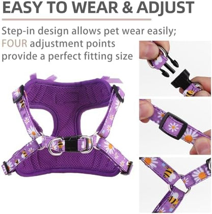 PUPTECK Dog Harness and Leash Set Small Sized, Step in No Pull Adjustable Puppy - Image 3