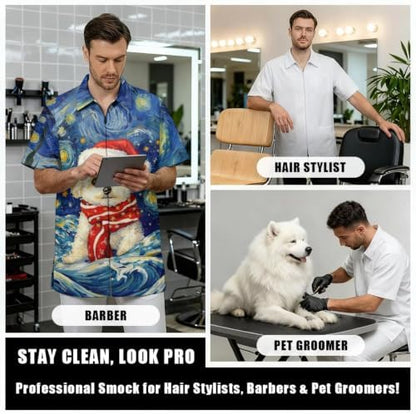 Funny Print Barber Jackets & Smocks - Image 6