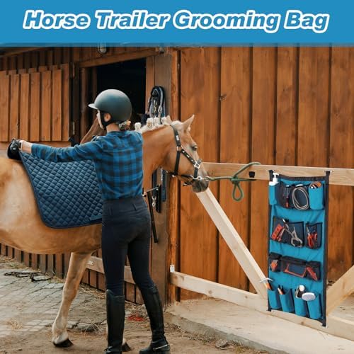 Riakrum 2 Pcs Horse Trailer Grooming Bag, 39 x 23 Inch - Image 4