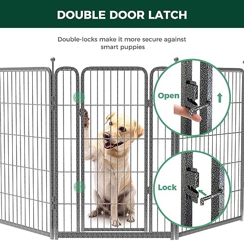FXW Aster Dog Playpen Designed for Yard, 8 Panels - Image 6