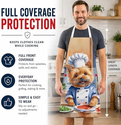 Caroline's Treasures Norwich Terrier The Chef Apron Cooking Kitchen Server - Image 3