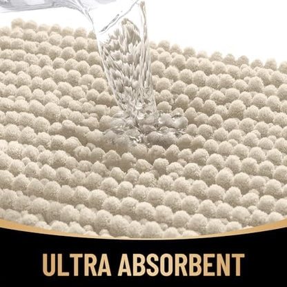 OLANLY Thick Chenille Bathroom Runner Rugs 59x20, Absorbent Bath Mat - Image 3