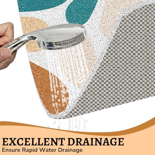 Anti Slip Loofah Shower Mat, Quick Drying Bathtub Mat - Image 2