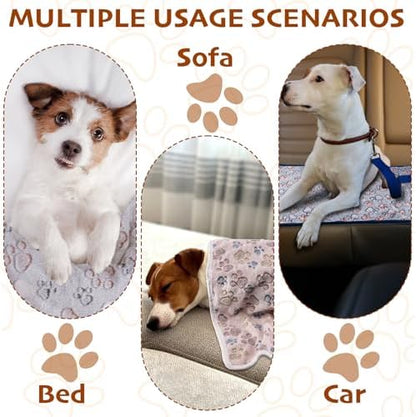 1 Pack 3 Blankets Fluffy Premium Fleece Soft Pet Blanket Flannel Throw - Image 4