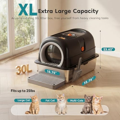 OLIXIS Stainless Steel Litter Box - Image 6