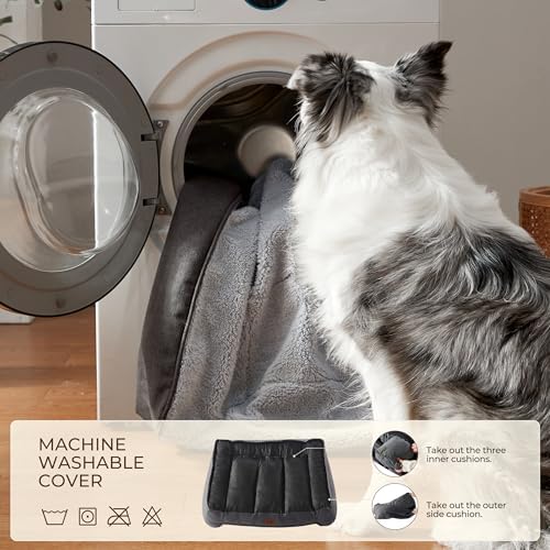 XL Pro Extra Thick Orthopedic Bolster Dog Bed - Image 6