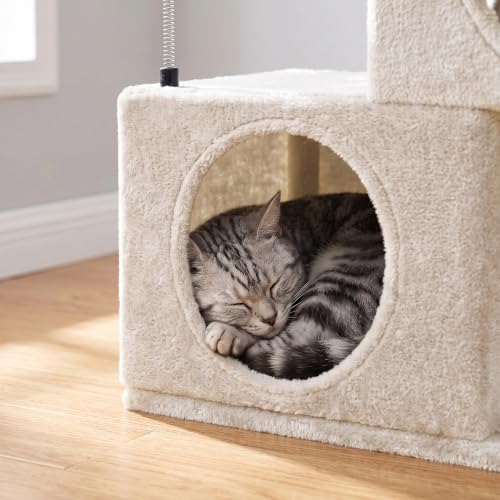 YUNIQUE Small Cat Tree for Indoor Cats, Cat Tower - Image 4
