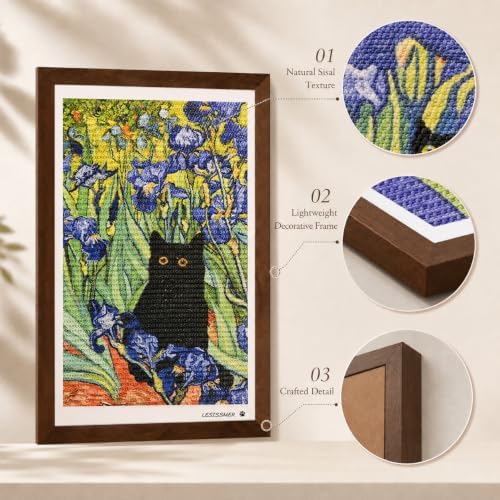 Wall Art Cat Scratcher, Framed Sisal Scratch Pad - Image 3