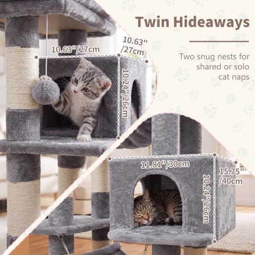 Heybly Cat Tree, 71-Inch-Tall Tower - Image 3