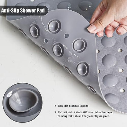 Non Slip Bathtub Shower Mat, Extra Long Bath Mat - Image 4
