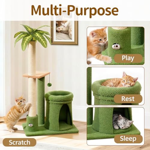 41" Cat Tree Tower Condo Scratch Post Stand - Image 3