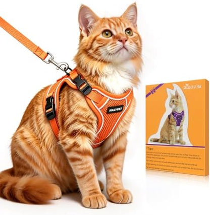 Cat Harness and Leash Set, Escape Proof Kitten Harness by DOMoreWithYourPet