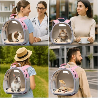 Bunny Carrier, Guinea Pig Carrier, Small Animal Carrier Backpack - Image 4