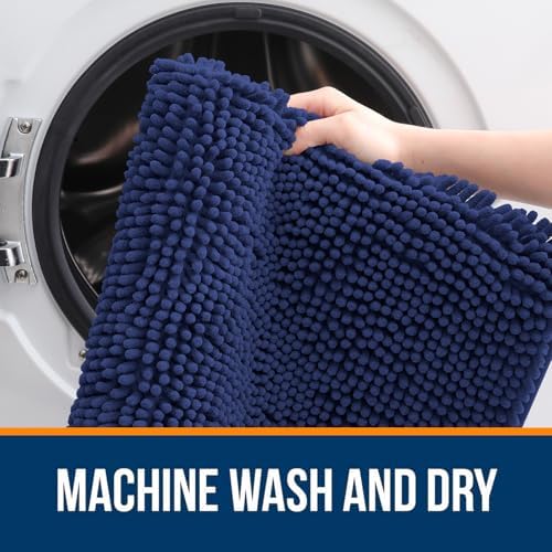 OLANLY Large Bathroom Rugs 70x46, Extra Soft Absorbent Chenille Bath Rugs - Image 5