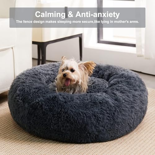 WNPETHOME Large Round Calming Dog Bed Cat Bed - Image 2