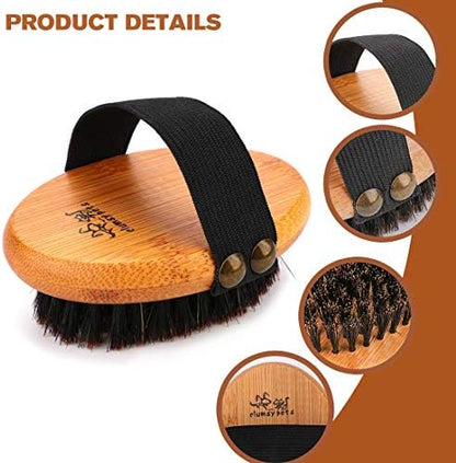 Bamboo Grooming Palm-Held Pets Brush - Image 4
