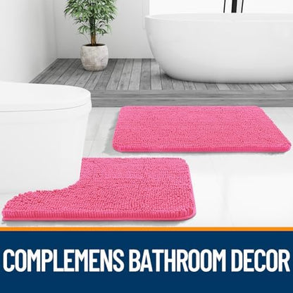 OLANLY Bathroom Runner Rugs 70x24, Extra Soft Absorbent Chenille Bath Rugs - Image 7