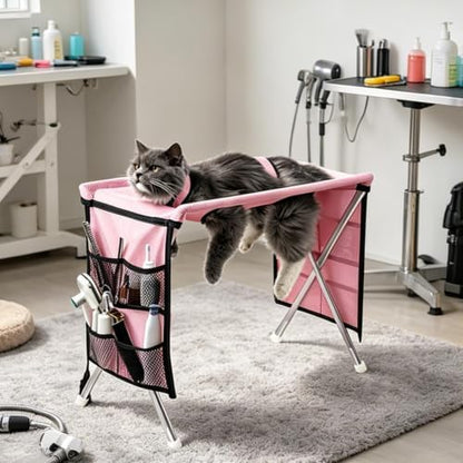 Pet Grooming Hammock, Foldable Detachable Breathable Stretchy Fabric Pet - Image 6