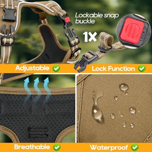 Timos Dog Harness Large Sized, Quick Release Buckles - Image 5