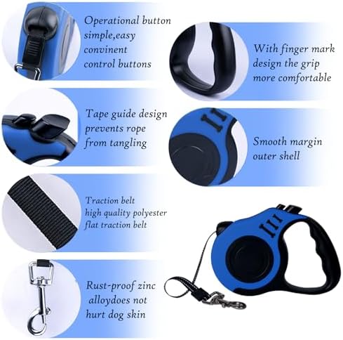 Retractable Dog Leash, 10 FT Dog Leash - Image 3