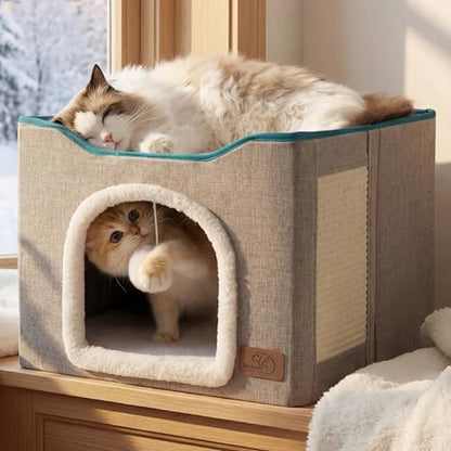 Bedsure Cat House Bed for Indoor Cats by BEDSURE
