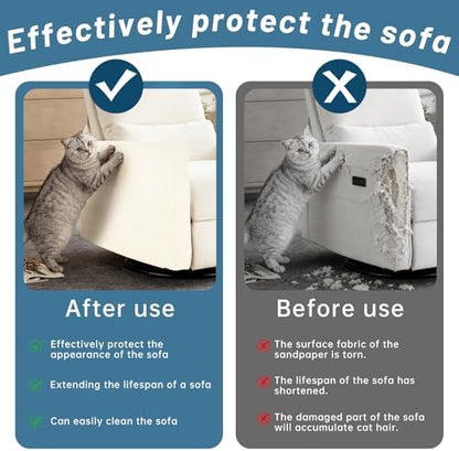 Cat Scratch Protector – Self-Adhesive & Trimmable Couch Guard - Image 2