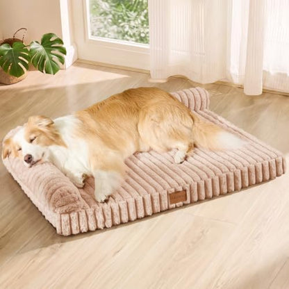 Orthopedic Large Dog Bed Furry Pet Bed, Washable Cover 48''X30'' by Unknown