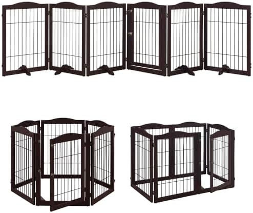 unipaws 132" Extra Wide Dog Gate and Pet Playpen by unipaws