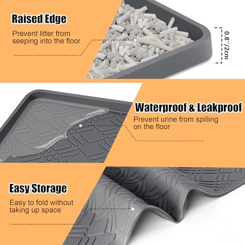 Silicone Cat Litter Mat 42" x 29" Cat Mat - Image 6