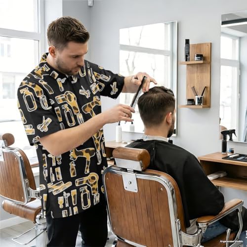 Funny Print Barber Jackets & Smocks - Image 2
