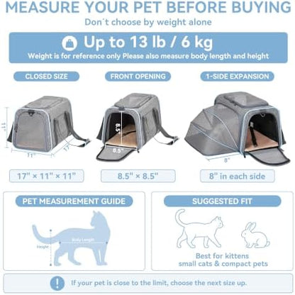 Petsfit Medium Expandable Cat Carrier - Image 2