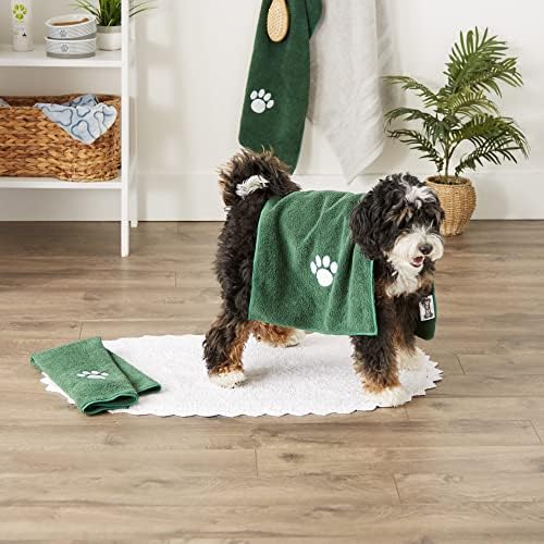Bone Dry Pet Grooming Towel Collection Embroidered Absorbent Microfiber Drying - Image 5