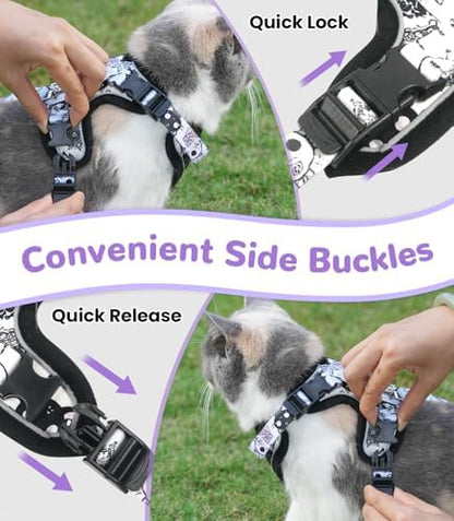 Halypet Cat Harness and Leash Set, Escape Proof Adjustable Harness - Image 5